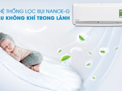 Bộ lọc Nanoe-G giúp lọc bụi tối ưu trên máy lạnh Panasonic. TÍNH NĂNG LỌC KHUẨN CỦA MÁY LẠNH PANASONIC LIỆU CÓ HIỆU QUẢ?