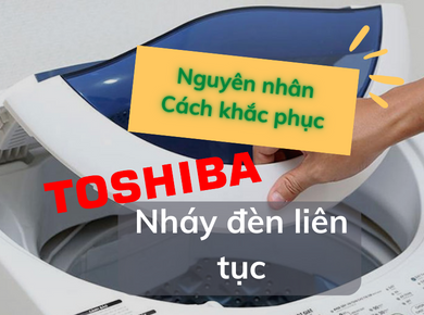 Nguyên nhân và cách khắc phục máy giặt A800 báo lỗi nháy đèn 38L, nháy đèn liên tục